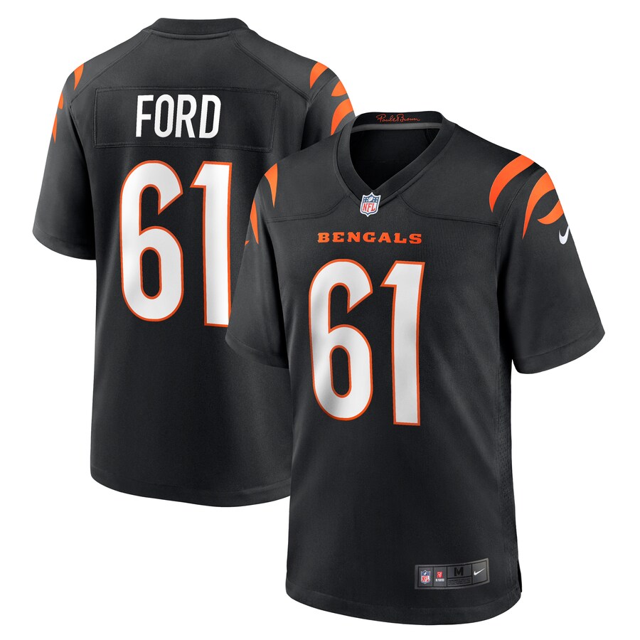 Men's Cincinnati Bengals Cody Ford Nike Black Game Jersey - Jersey