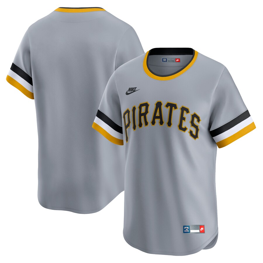 Men's Pittsburgh Pirates Nike Gray Cooperstown Collection Limited Jersey - Jersey