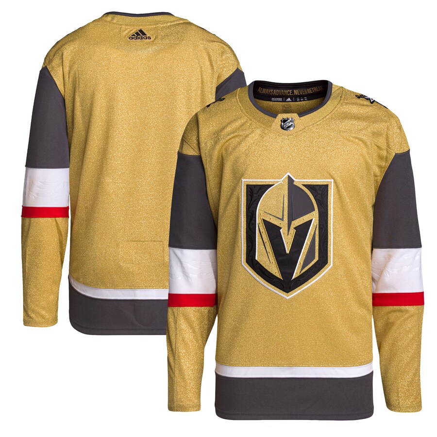 Men's Vegas Golden Knights adidas Gold Home Primegreen Authentic Jersey - Jersey
