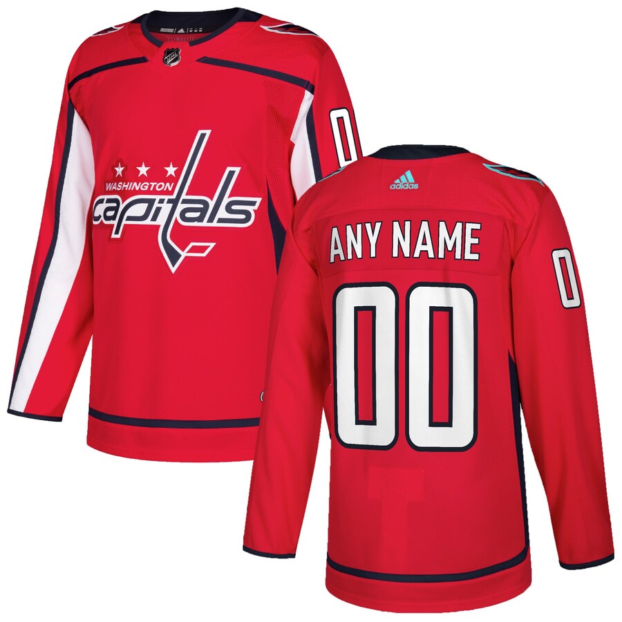 Men's Washington Capitals adidas Red Authentic Custom Jersey - Jersey