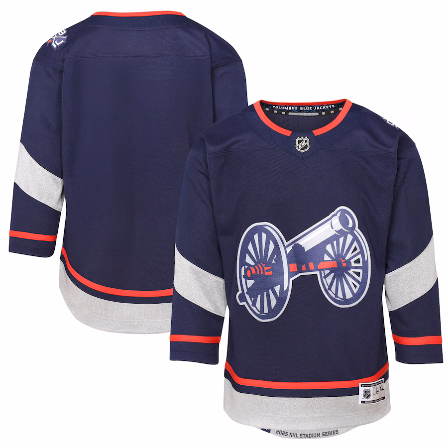 Youth Columbus Blue Jackets Navy 2025 NHL Stadium Series Premier Jersey - Jersey