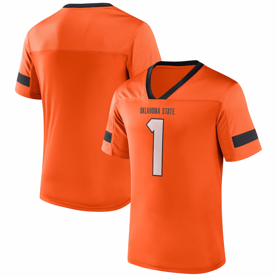 Oklahoma State Cowboys Fanatics Branded #1 Kickoff Winner Replica Jersey - Orange - Jersey