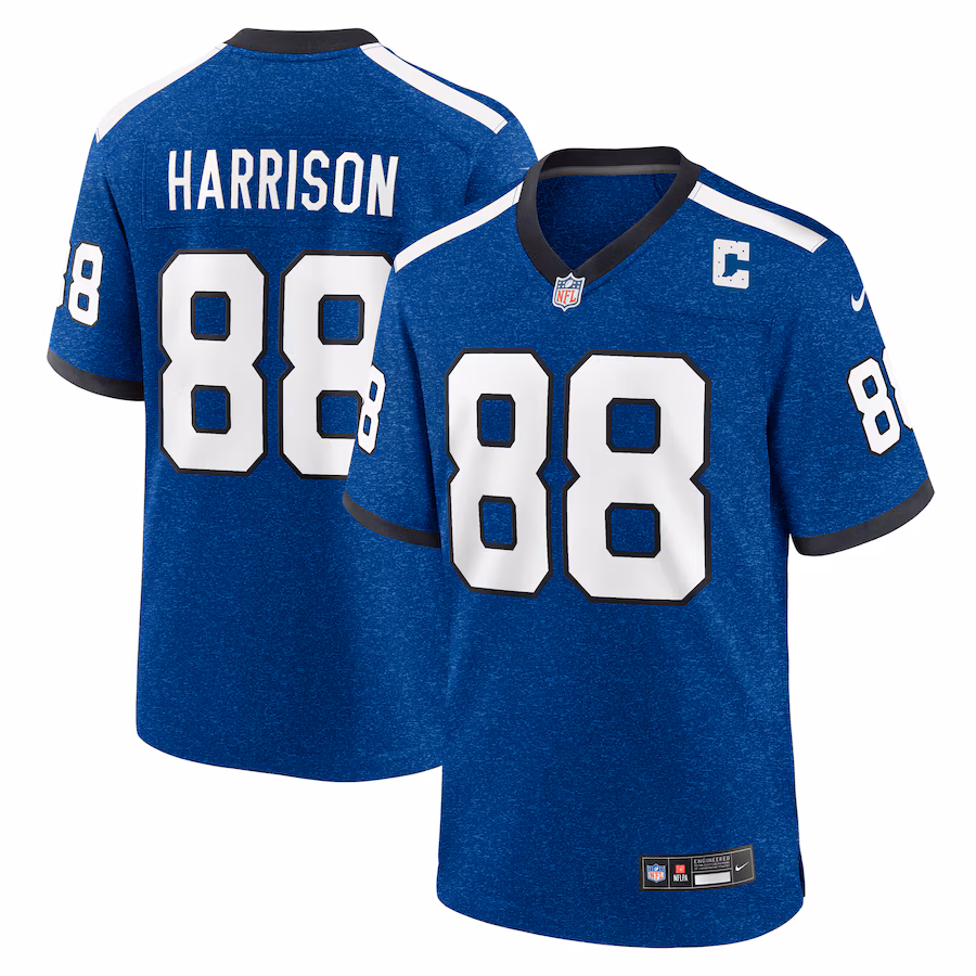 Men's Indianapolis Colts Marvin Harrison Nike Royal Indiana Nights Alternate Game Jersey - Jersey