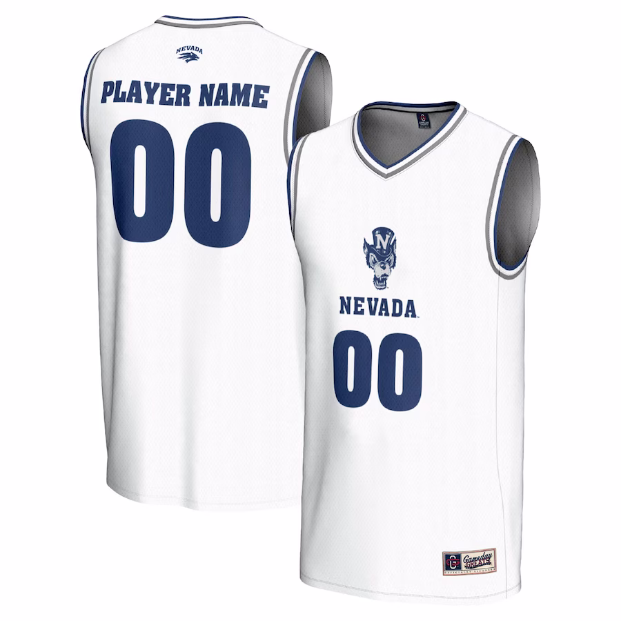 Nevada Wolf Pack GameDay Greats Youth NIL Pick-A-Player Men's Basketball Lightweight Jersey - White - Jersey