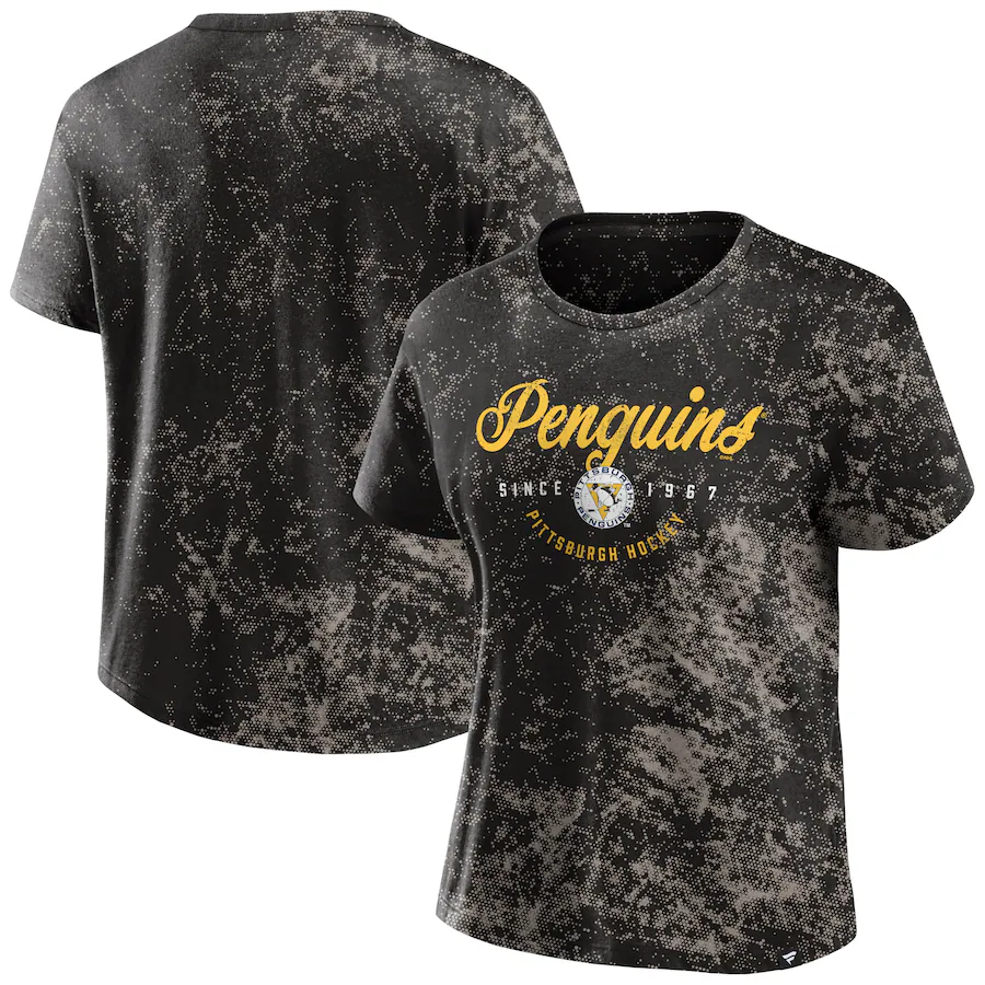 Women's Pittsburgh Penguins Fanatics Black Breakaway T-Shirt - Jersey