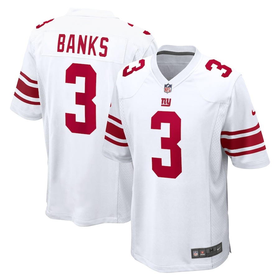 Men's New York Giants Deonte Banks Nike  White  Game Jersey - Jersey