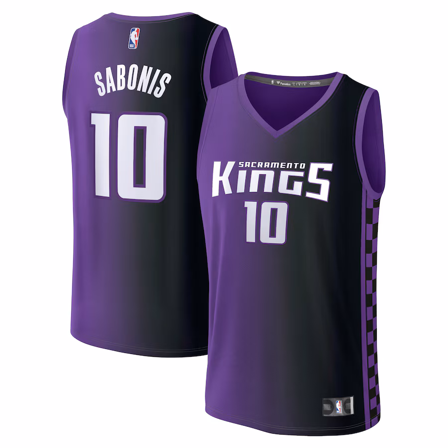 Men's Sacramento Kings Domantas Sabonis Fanatics Purple Fast Break Replica Player Jersey - Statement Edition - Jersey