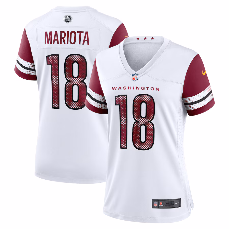Women's Washington Commanders Marcus Mariota Nike White Game Jersey - Jersey