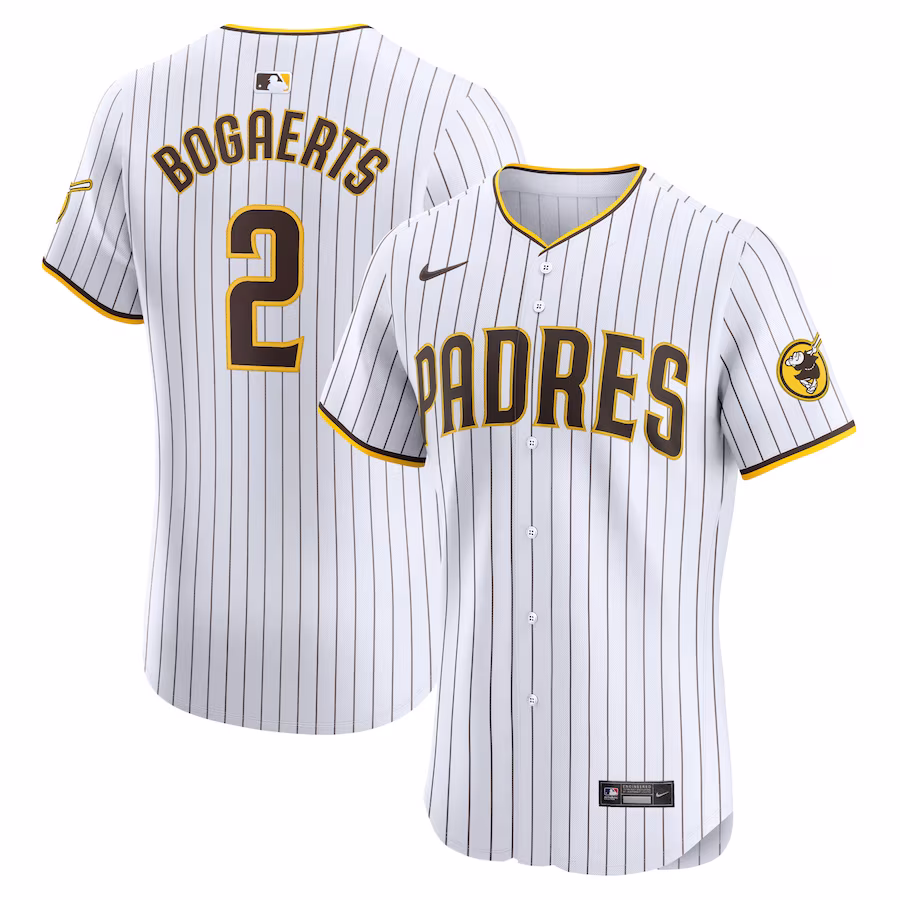 Men's San Diego Padres Xander Bogaerts Nike White Home Elite Jersey - Jersey