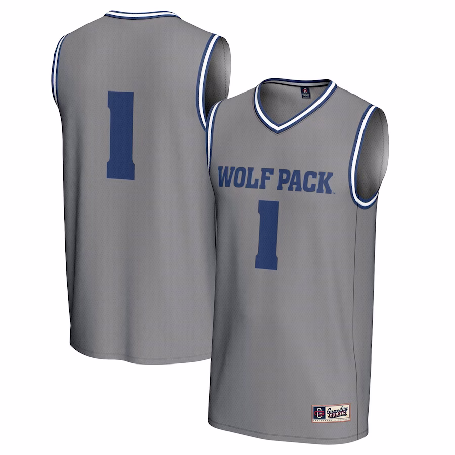 #1 Nevada Wolf Pack GameDay Greats  Lightweight Basketball Fashion Jersey - Gray - Jersey
