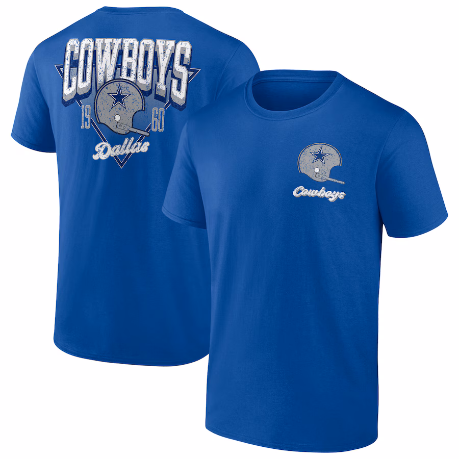 Men's Dallas Cowboys Fanatics Royal Big & Tall Throwback Logo T-Shirt - Jersey