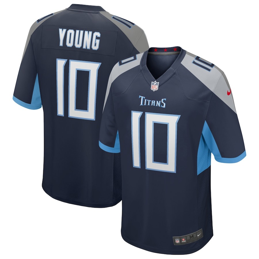 Men's Tennessee Titans Vince Young Nike Navy Game Retired Player Jersey - Jersey