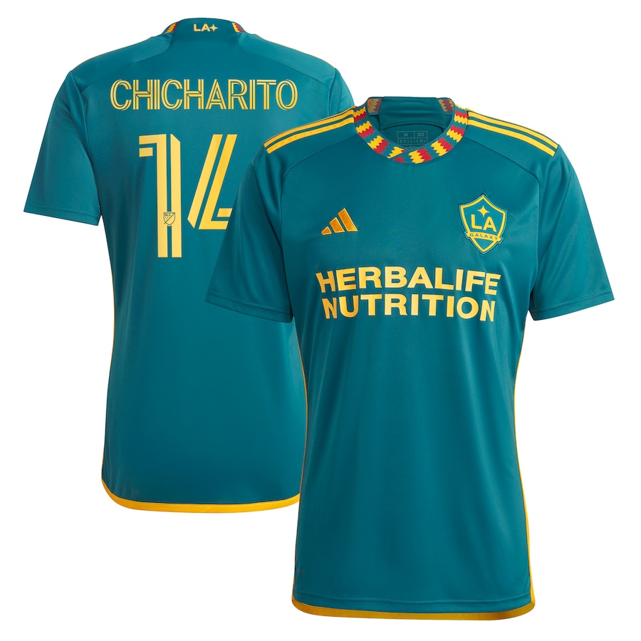 Men's LA Galaxy Chicharito adidas Green 2023 LA Kit Replica Player Jersey - Jersey