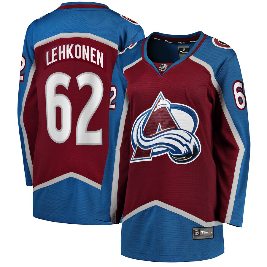Women's Colorado Avalanche Artturi Lehkonen Fanatics Branded Burgundy Home Breakaway Player Jersey - Jersey