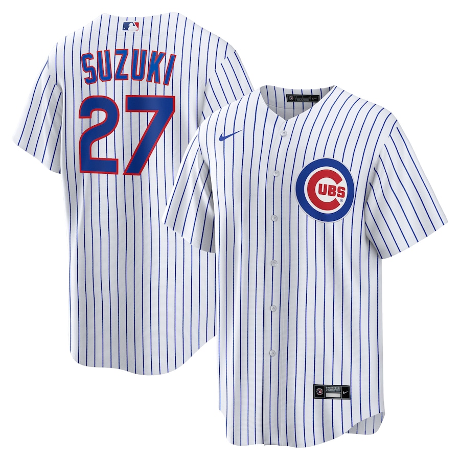 Men's Chicago Cubs Seiya Suzuki Nike White Home Replica Jersey - Jersey