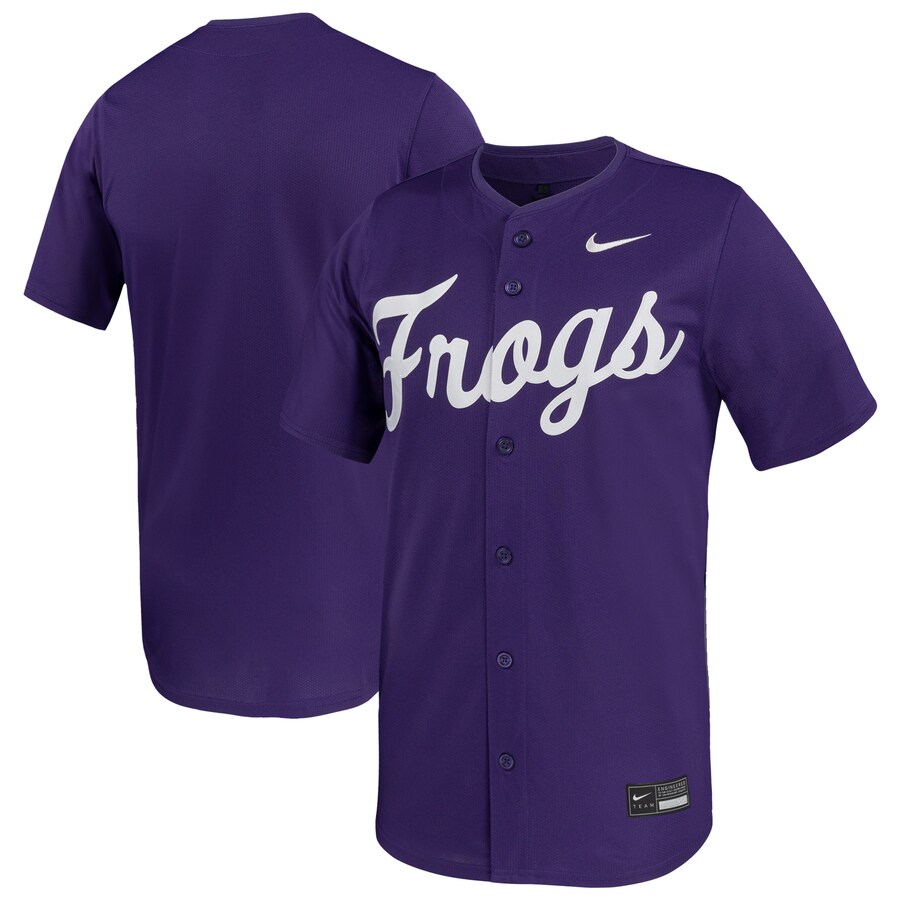 Men's Nike Purple TCU Horned Frogs Limited Baseball Jersey - Jersey