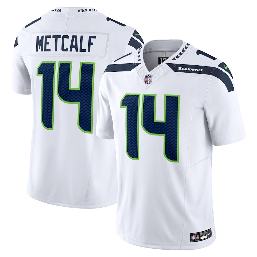 Men's Seattle Seahawks DK Metcalf Nike White Vapor F.U.S.E. Limited Jersey - Jersey