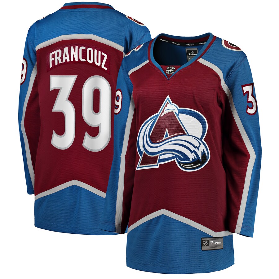 Women's Colorado Avalanche Pavel Francouz Fanatics Branded Burgundy Home Breakaway Player Jersey - Jersey