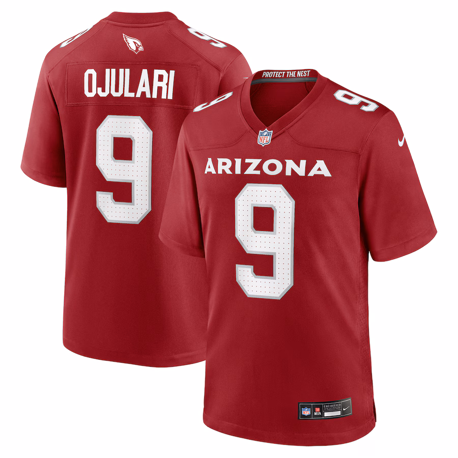 Men's Arizona Cardinals BJ Ojulari Nike Cardinal Team Game Jersey - Jersey