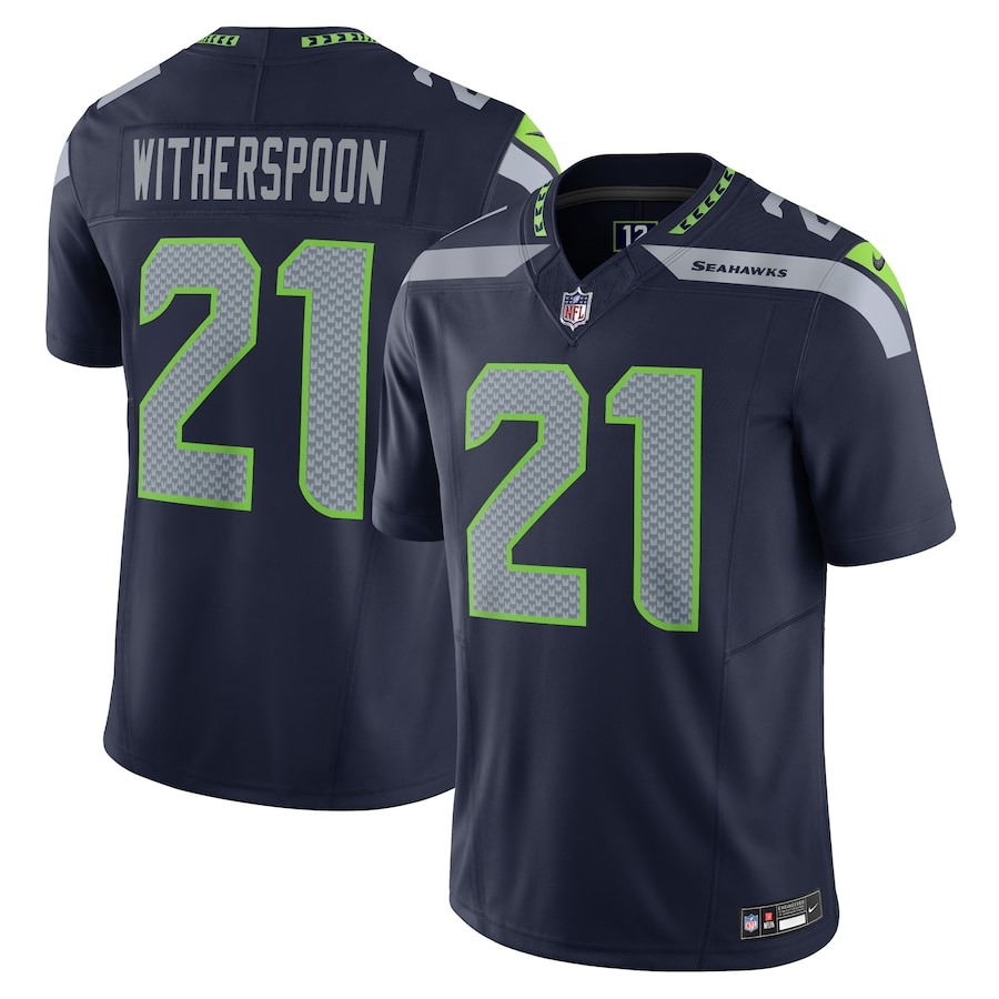 Men's Seattle Seahawks Devon Witherspoon Nike Navy Vapor F.U.S.E. Limited Jersey - Jersey