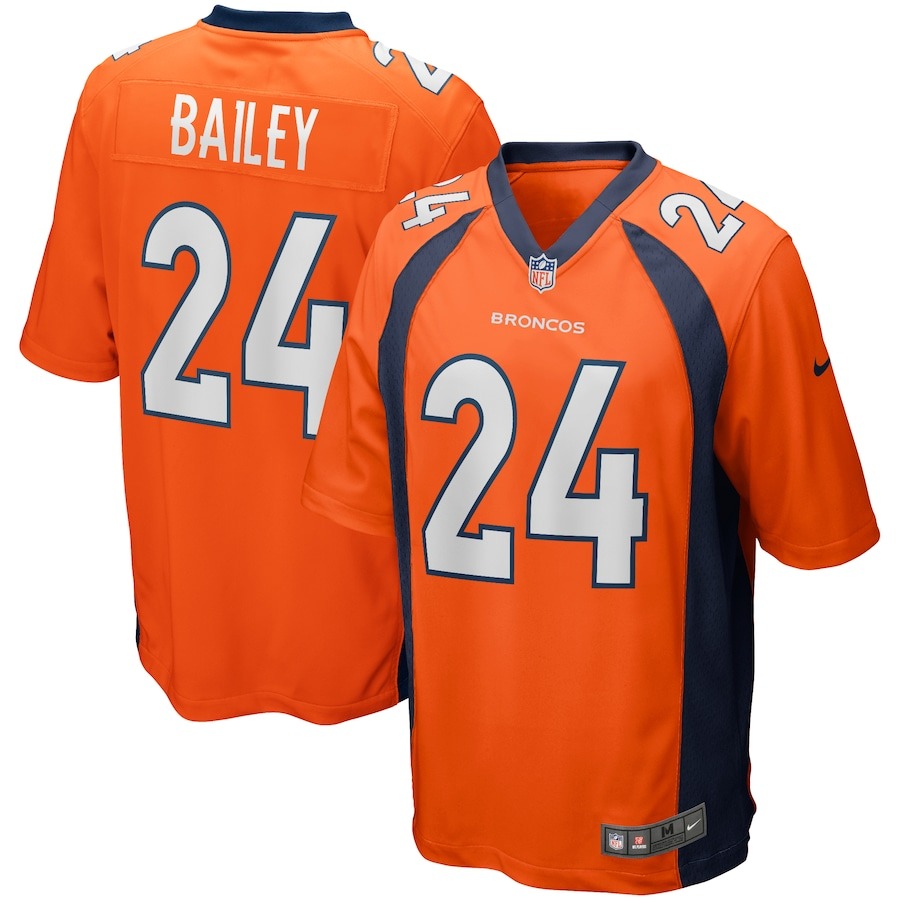 Men's Denver Broncos Champ Bailey Nike Orange Game Retired Player Jersey - Jersey