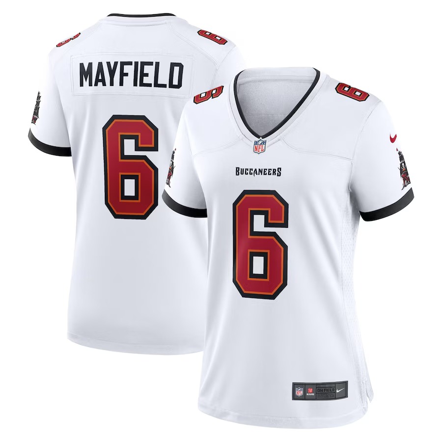 Women's Tampa Bay Buccaneers Baker Mayfield Nike White Away Game Jersey - Jersey