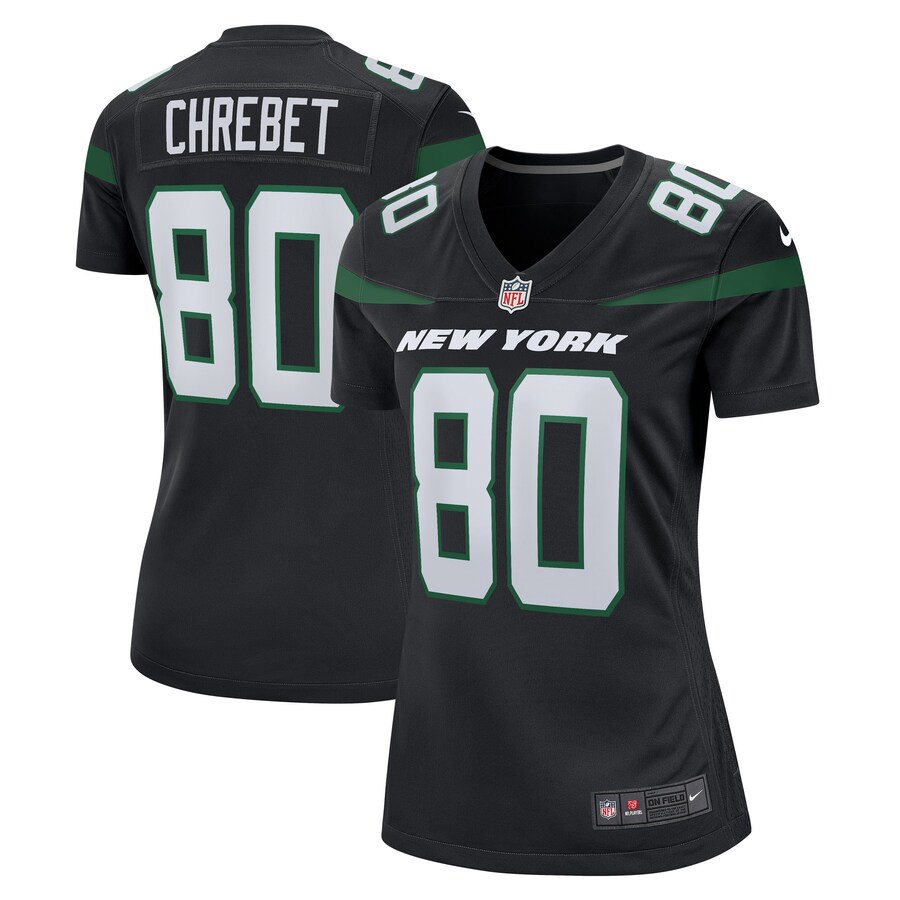 Women's New York Jets Wayne Chrebet Nike Black Retired Player Jersey - Jersey