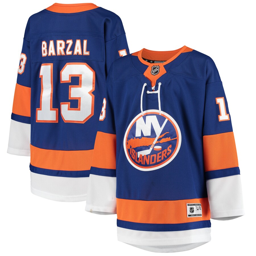 Youth New York Islanders Mathew Barzal Royal Home Premier Player Jersey - Jersey