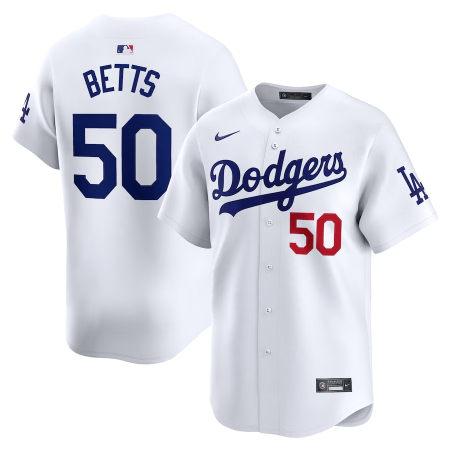 Youth Los Angeles Dodgers Mookie Betts Nike White Home Limited Player Jersey - Jersey