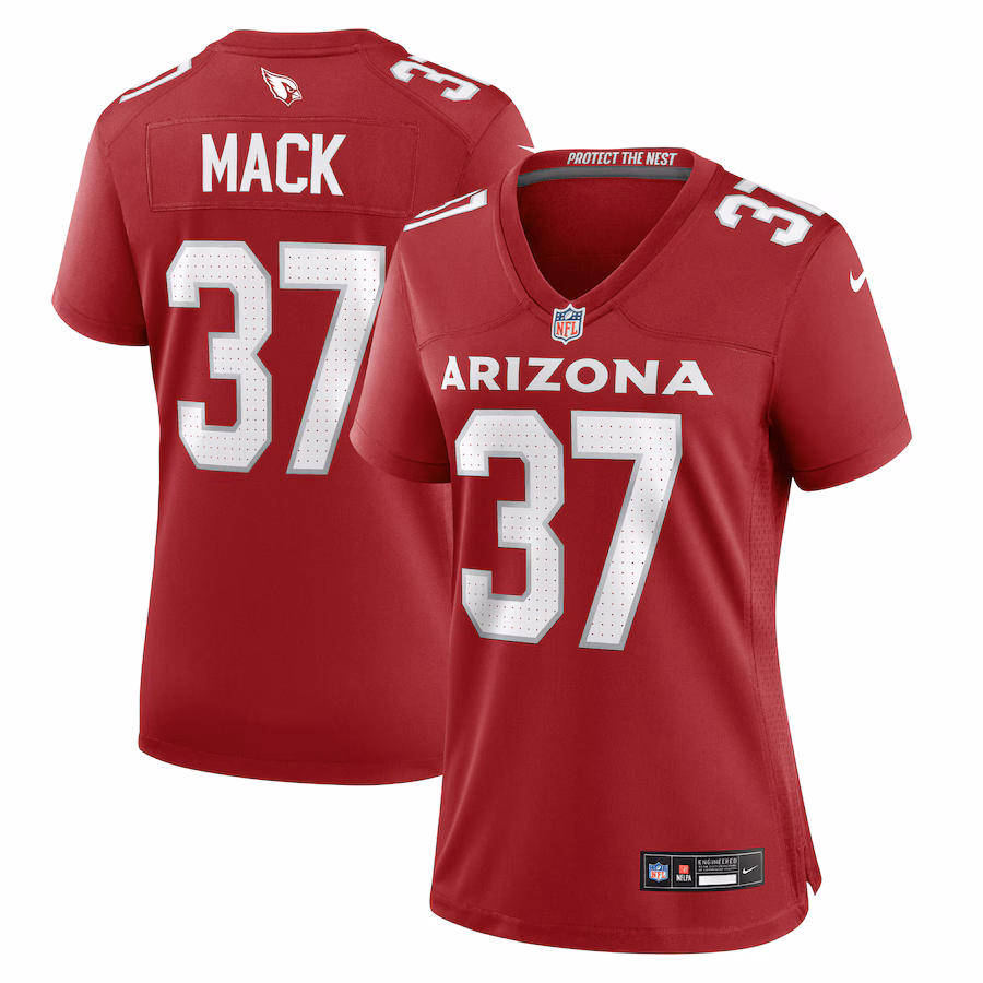 Women's Arizona Cardinals Marlon Mack Nike  Cardinal Team Game Jersey - Jersey