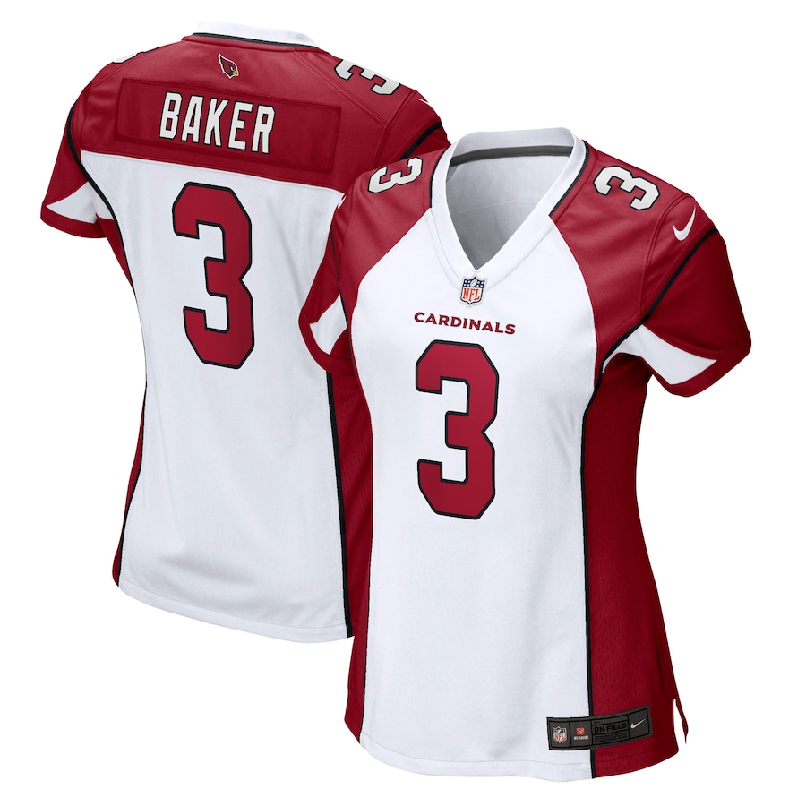 Women's Arizona Cardinals Budda Baker Nike White Game Jersey - Jersey