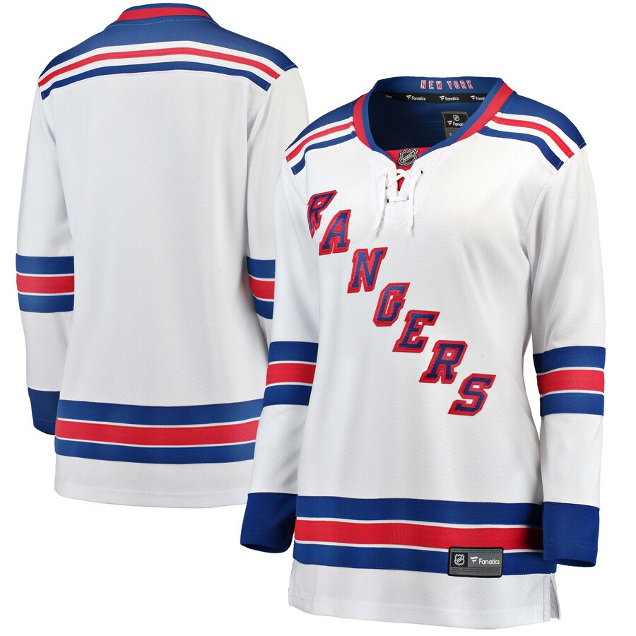 Women's New York Rangers Fanatics Branded White Away Breakaway Jersey - Jersey