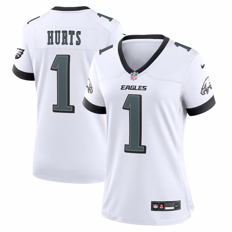 Men's Philadelphia Eagles Jalen Hurts Nike White Game Jersey - Jersey