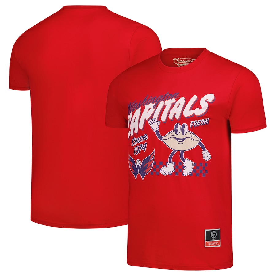 Men's Washington Capitals Mitchell & Ness Red Local Food T-Shirt - Jersey