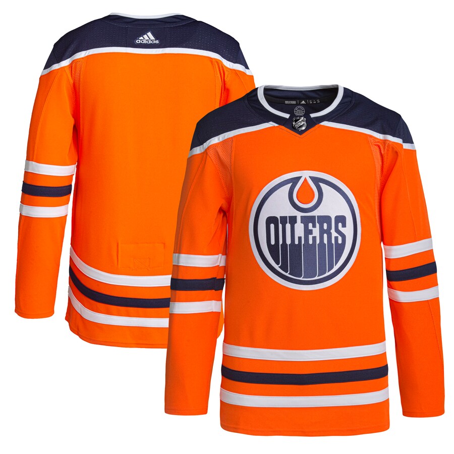 Men's Edmonton Oilers adidas Orange Home Authentic Pro Jersey - Jersey