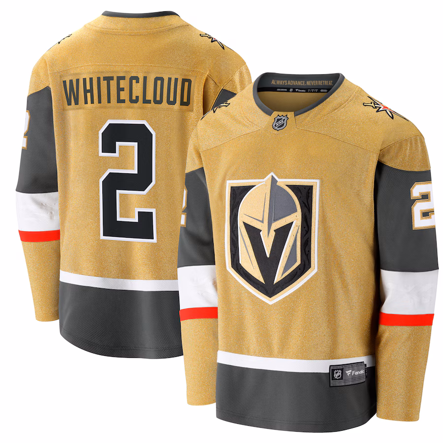 Men's Vegas Golden Knights Zach Whitecloud Fanatics Gold Home Breakaway Jersey - Jersey