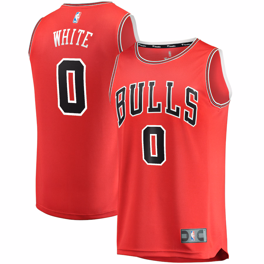 Youth Chicago Bulls Coby White Fanatics Red Fast Break Replica Player Jersey - Icon Edition - Jersey