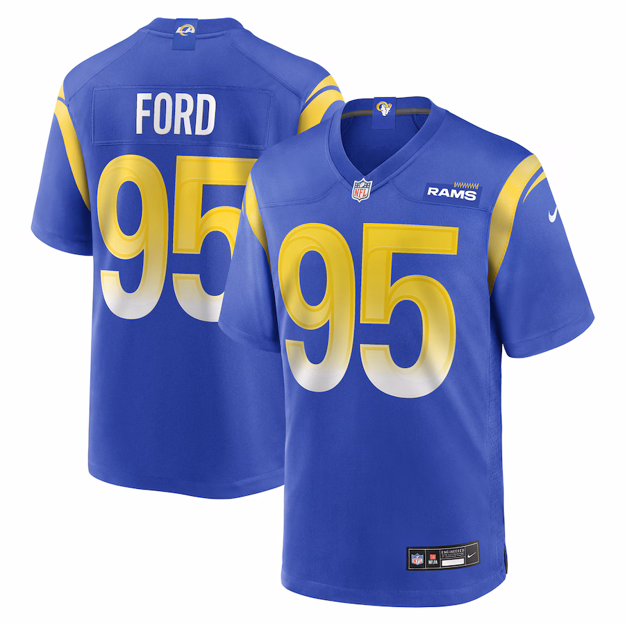 Men's Los Angeles Rams Poona Ford Nike Royal Team Game Jersey - Jersey