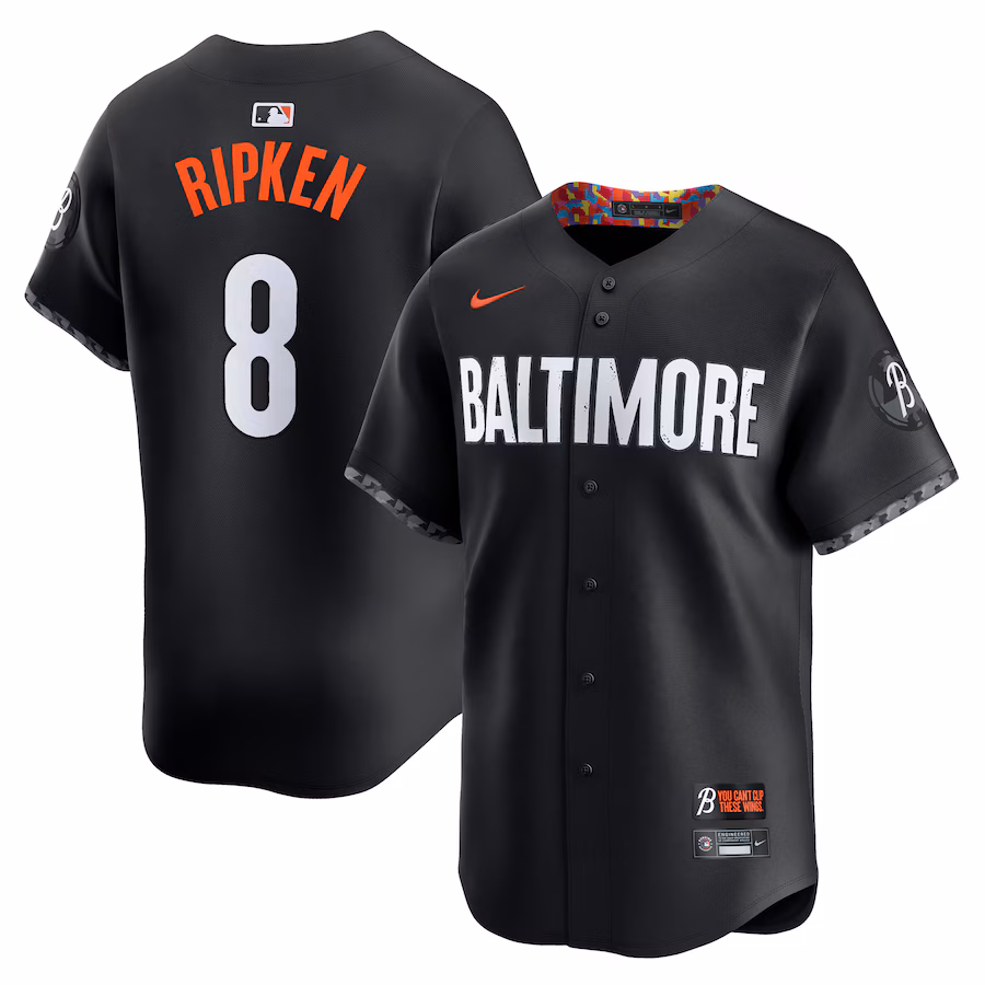 Men's Baltimore Orioles Cal Ripken Jr. Nike Black City Connect Limited Player Jersey - Jersey
