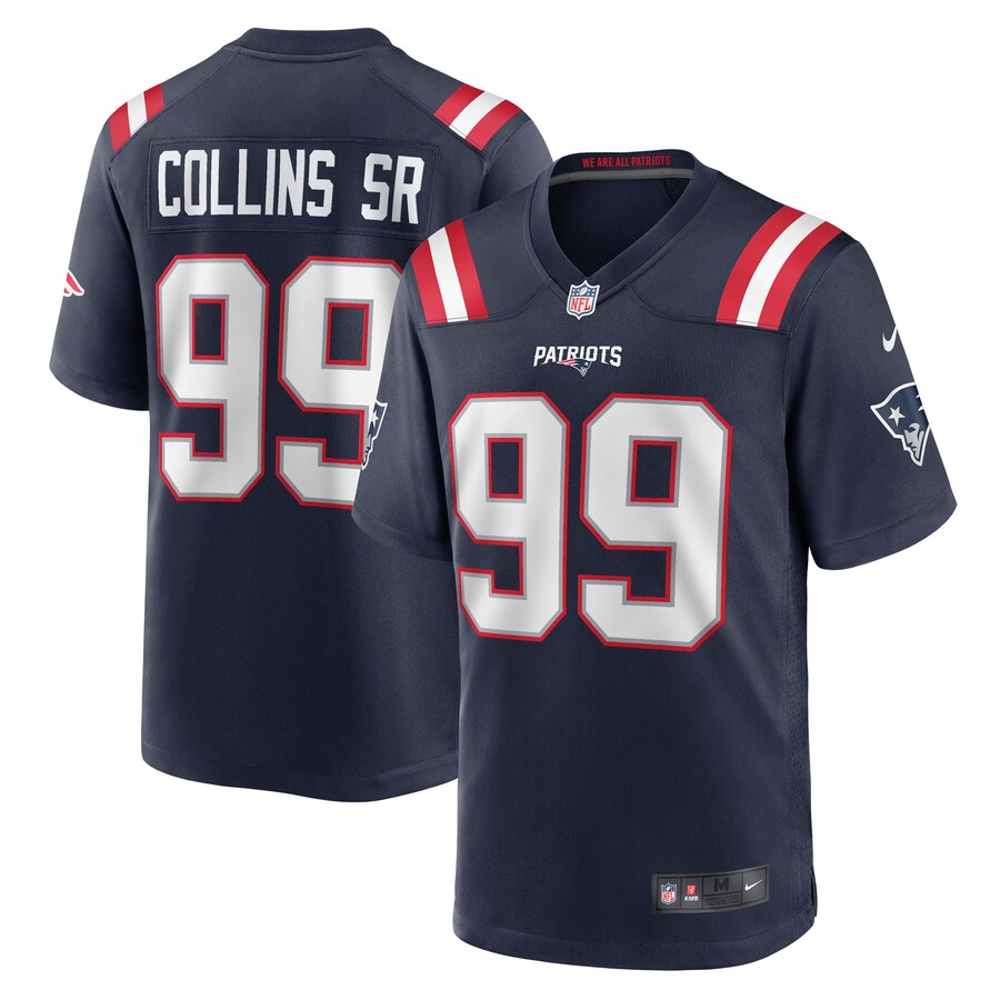 Men's New England Patriots Jamie Collins Sr. Nike Navy Home Game Player Jersey - Jersey