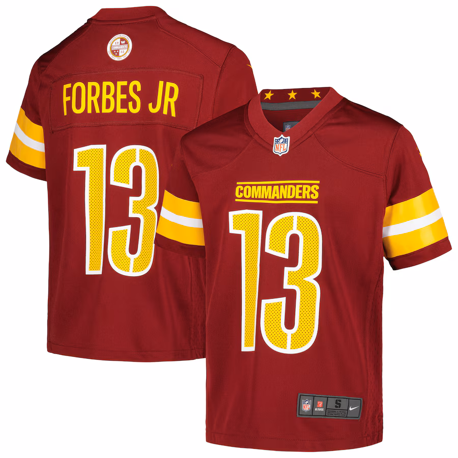Youth Washington Commanders Emmanuel Forbes Jr. Nike Burgundy Game Jersey - Jersey