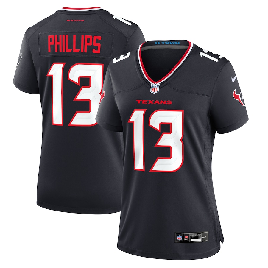 Women's Houston Texans DelShawn Phillips Nike  Navy Team Game Jersey - Jersey