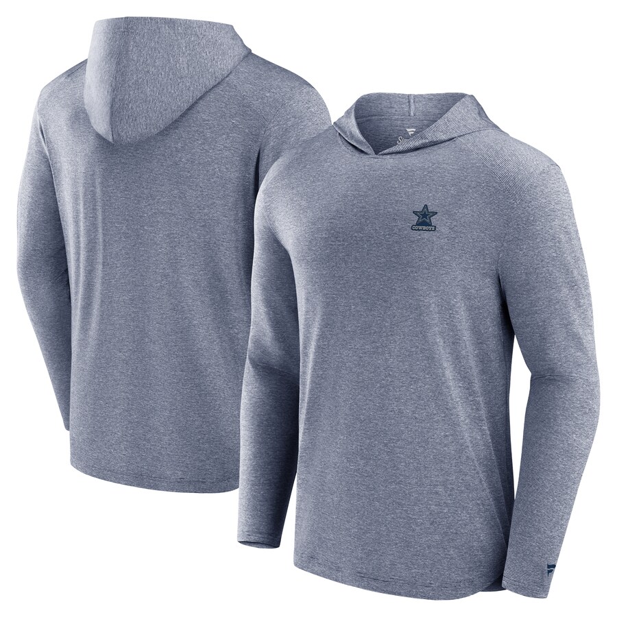 Men's Dallas Cowboys Fanatics Gray Front Office Power Mono Long Sleeve Hoodie T-Shirt - Jersey