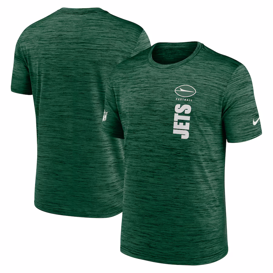 Men's New York Jets Nike Green 2024 Sideline Velocity Performance T-Shirt - Jersey