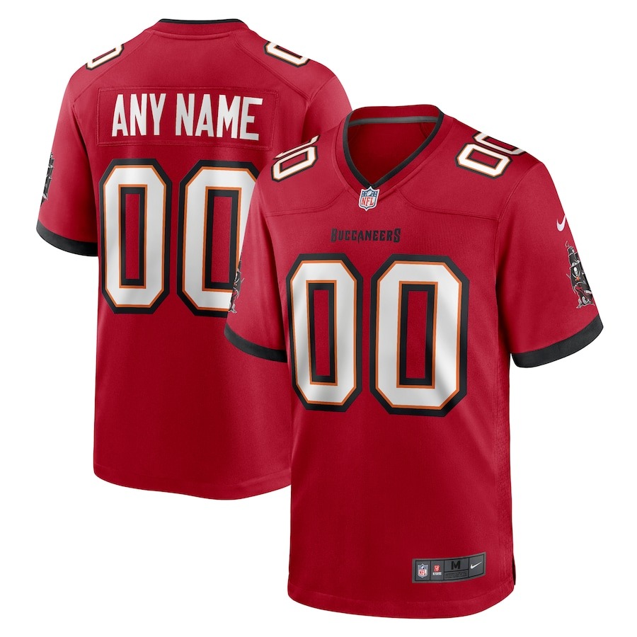 Men's Nike Tampa Bay Buccaneers Red Custom Game Jersey - Jersey