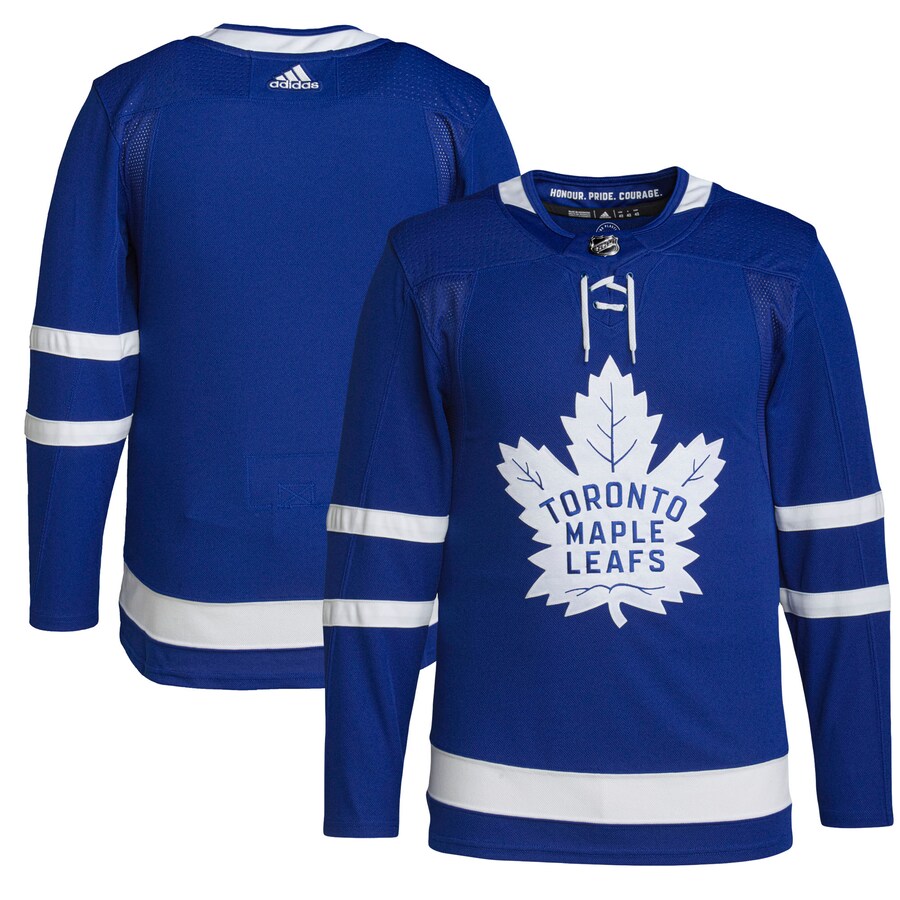 Men's Toronto Maple Leafs adidas Royal Home Primegreen Authentic Pro Jersey - Jersey