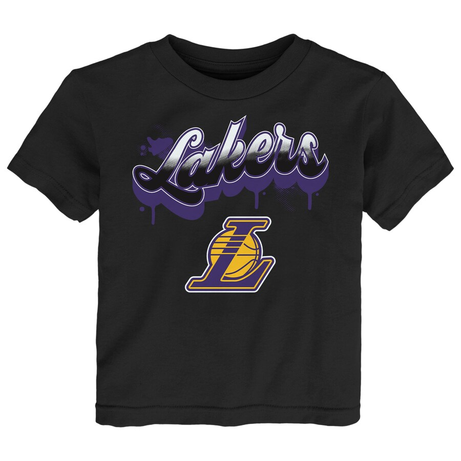 Youth Los Angeles Lakers  Black Bubbly Script T-Shirt - Jersey