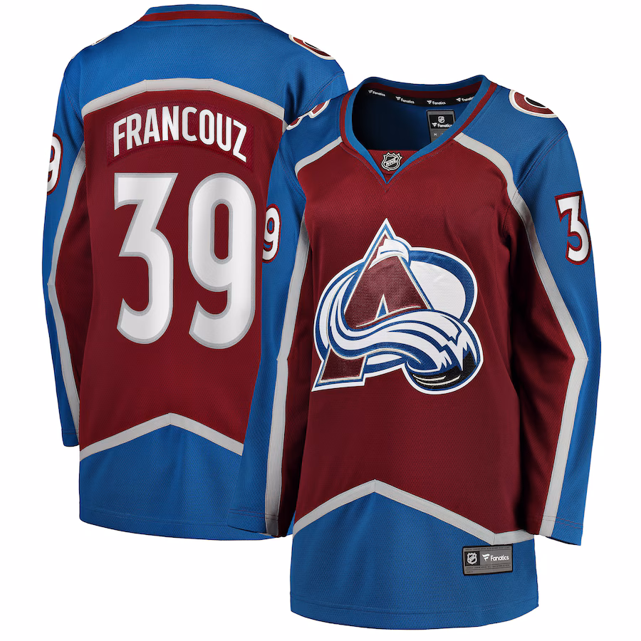 Women's Colorado Avalanche Pavel Francouz Fanatics Burgundy Home Breakaway Player Jersey - Jersey