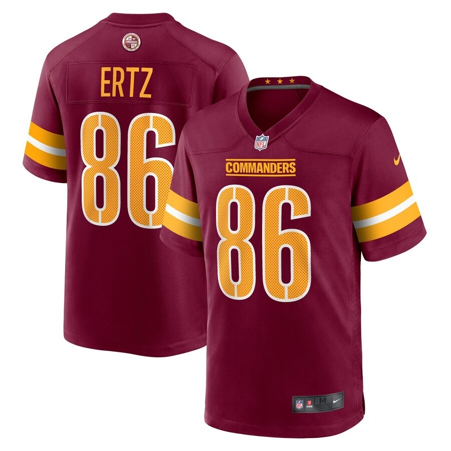 Men's Washington Commanders Zach Ertz Nike  Burgundy Game Jersey - Jersey