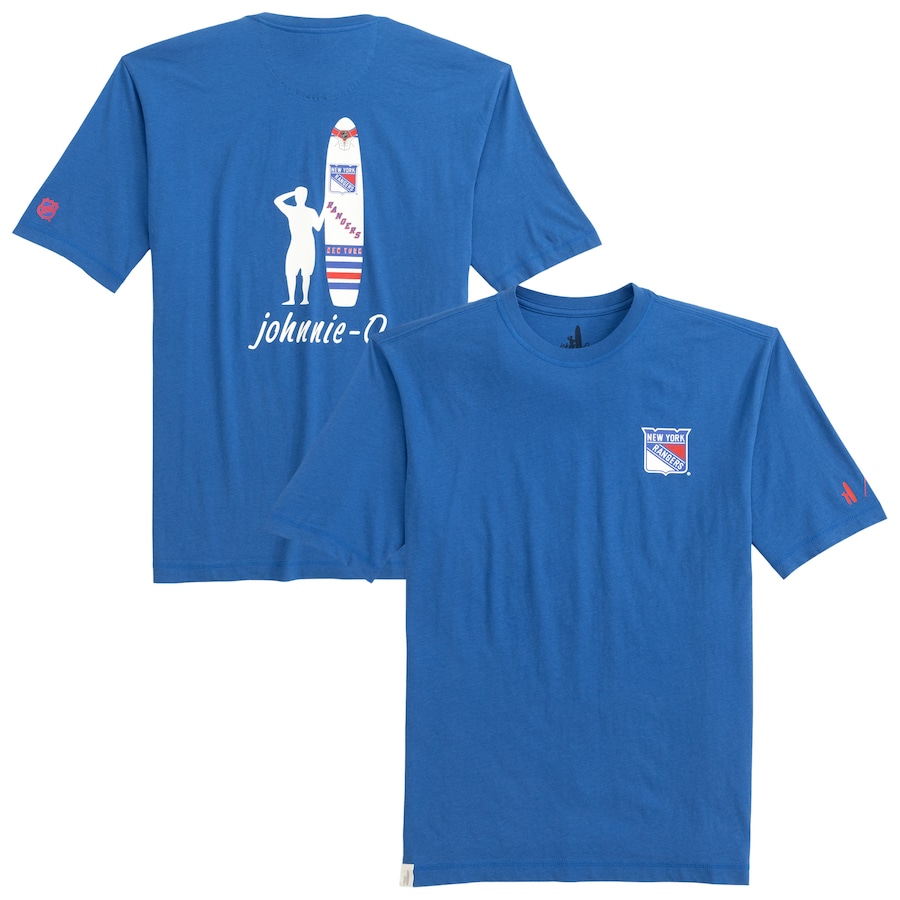 Men's New York Rangers johnnie-O Blue Heathered Spencer T-Shirt - Jersey